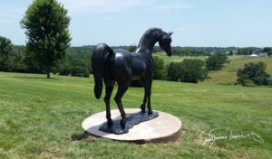 Life Sized Statue of a Horse "Lucky's Pearl"